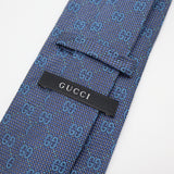 GUCCI グッチ ネクタイ GGロゴ 服飾小物 ブルー メンズ 26k303-42