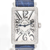 稼働 腕時計  FRANCK MULLER フランクミュラー ロングアイランド 902QZD ダイヤベゼル 750 2025.4電池交換 ベルト社外 H17221