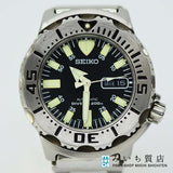 腕時計 セイコー SEIKO 7S26-0350 ダイバーズウォッチ 黒文字盤 AT 自動巻き デイト 20K473-2