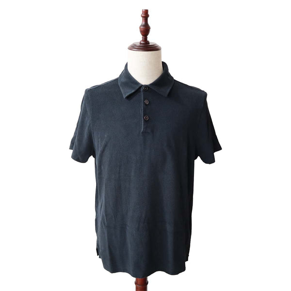 HERMES エルメス ポロシャツ Lサイズ コットン100％ ブラック メンズ k1299
