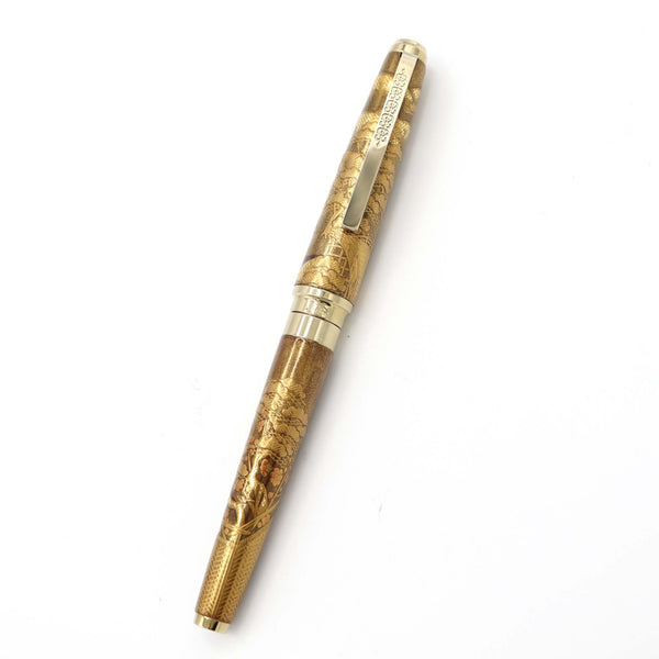 未使用 SAILOR セーラー 万年筆 加賀 高蒔絵 ペン先18K 筆記用具 文具 M1361