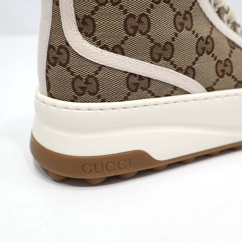 未使用 GUCCI グッチ GGキャンバス ハイカット スニーカー サイズ36 1/2 23.5cm レディース 箱あり 25k835-1