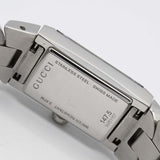 稼働 腕時計 GUCCI グッチ YA147501 Gフレーム クォーツ レディース シルバー色文字盤 箱・保証書有 ok676