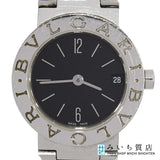腕時計 稼働 BVLGARI ブルガリ ブルガリブルガリ BB23SS クォーツ 黒文字盤 H23048