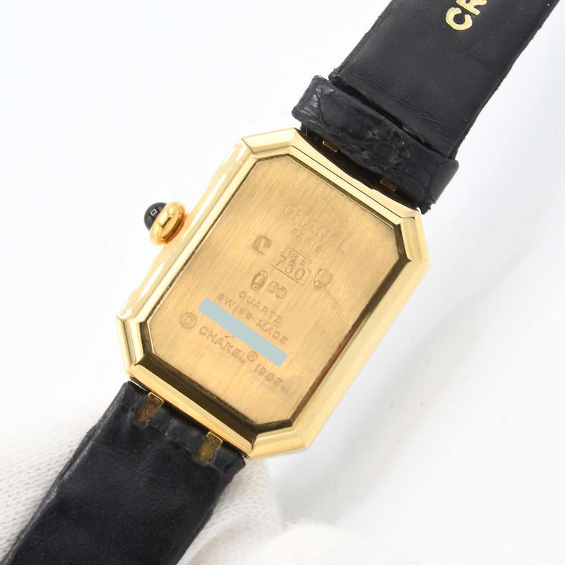 稼働中　CHANEL プルミエール 腕時計　L 稼働 腕時計 CHANEL シャネル プルミエール 750 クォーツ 総重量約31g