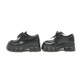 PRADA プラダ ローファー ブラッシュドレザー 厚底 ダービーシューズ サイズ35 1/2 22.5cm  箱ギャラ 26k541-9