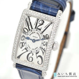 稼働 腕時計  FRANCK MULLER フランクミュラー ロングアイランド 902QZD ダイヤベゼル 750 2025.4電池交換 ベルト社外 H17221