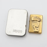 ZIPPO ジッポ オイルライター トランプ フルハウス ポーカー ゴールドカラー 喫煙具 着火未確認 ケース有 ko69