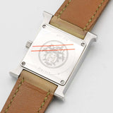 稼働 腕時計 HERMES エルメス HH1.210 Hウォッチ 12Pダイヤ クォーツ シェル文字盤 2026.5月電池交換 k1242