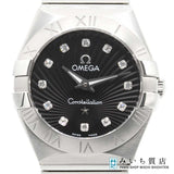 稼働 腕時計 OMEGA オメガ コンステレーション ブラッシュ 黒文字盤 12Pダイヤ 2024.8電池交換済 箱ギャラコマ maki192