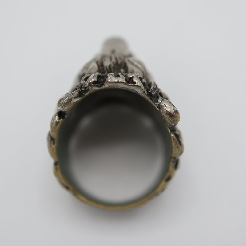 GUCCI グッチ リング LION HEAD ライオンヘッド 指輪 約18号 約21.3g