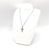 Christian Dior ディオール ネックレス クロス Dロゴ 約7.1g シルバーカラー アクセサリー H20448