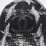 CHANEL シャネル ツイード キャップ 帽子 ココマーク ブラック 服飾小物 26k377-1