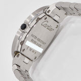 稼働 腕時計 Cartier カルティエ ベニュワール 750 クォーツ シルバー色文字盤 ケース 2026.6月電池 H23720