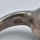 GEORG JENSEN ジョージジェンセン リング 458 7号 ローズクォーツ シルバー 925 7.6g アクセサリー H12642