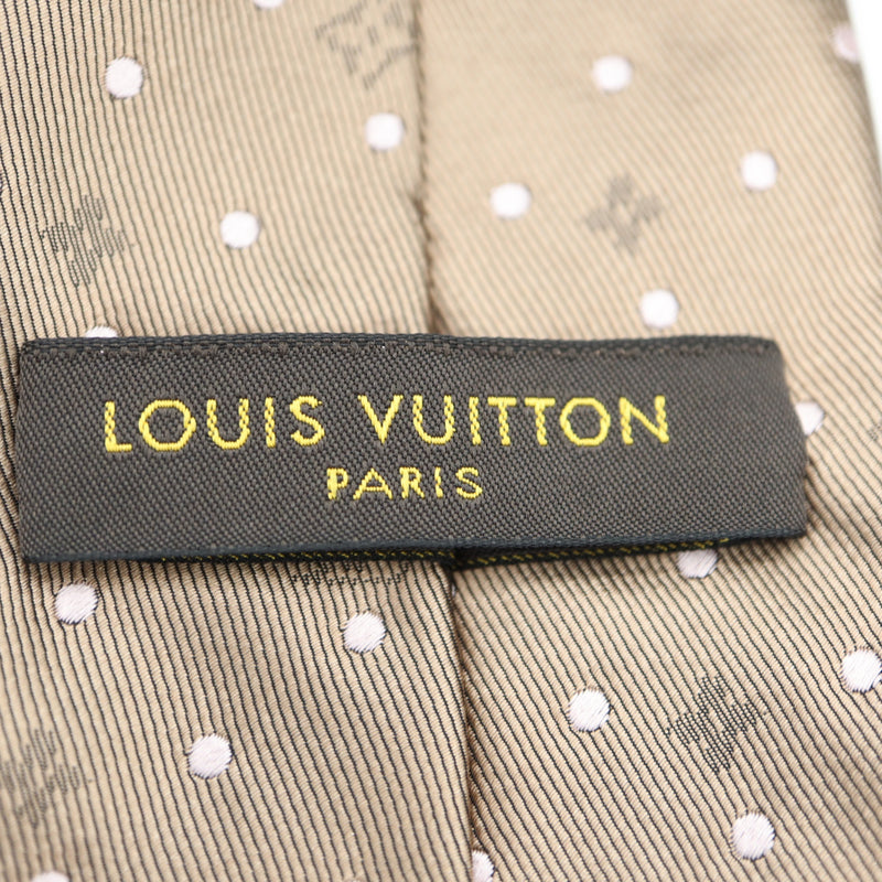 LOUIS VUITTON ルイヴィトン LV ネクタイ M73891 クラヴァット・セレスト マロン ブラウン シルク100％ 服飾小物 H.104