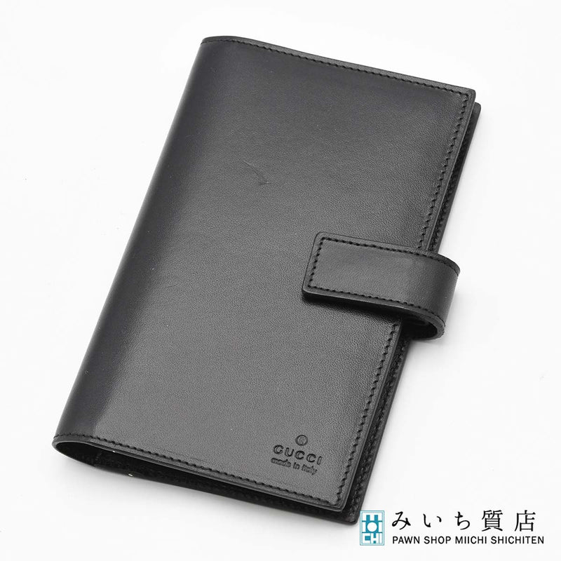 GUCCI グッチ 手帳カバー スケジュール帳 カバー ブラック 黒 ブランド小物 H19097
