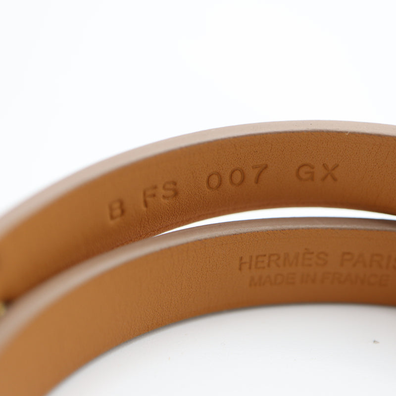 HERMES エルメス ミニケリー ケリーブレス ドゥブルトゥール B刻印 ピンク系 アクセサリー 箱袋有 H20122