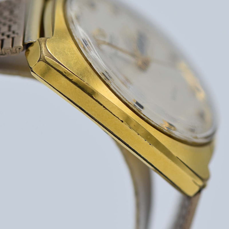 腕時計 稼働 OMEGA オメガ DE VILE 自動巻き シルバー色文字盤 ベルト社外品 eo4