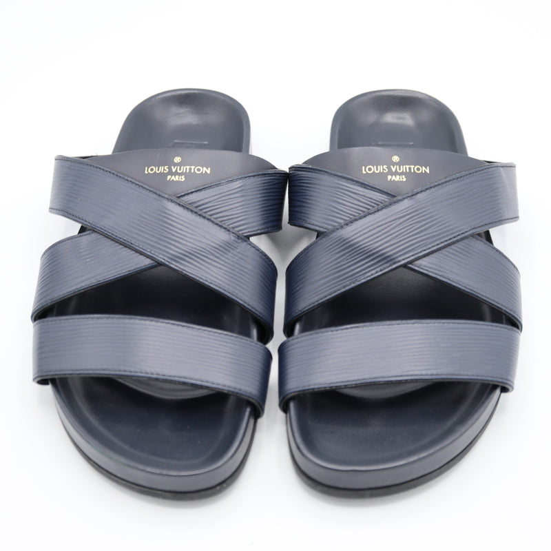 LOUIS VUITTON ルイヴィトン LV エピ フラットミュール サンダル 5サイズ ブラック 靴 25k986-2