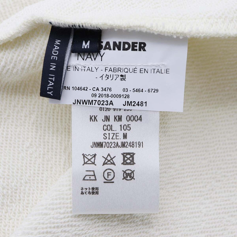JIL SANDER NAVY ジルサンダー ネイビー トップス カットソー スウェット KKJNKM0004 白 Mサイズ 服 25k943-5