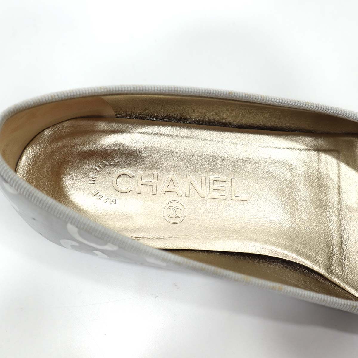 シャネル CHANEL フラットシューズ G02819 パンプス 36C サイズ