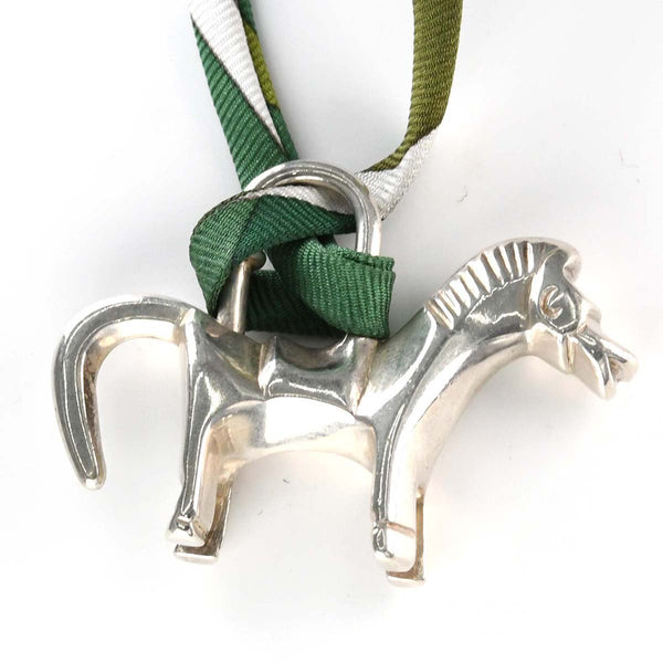 HERMES エルメス ネックレス シュバルツ 馬 カデナ シルバー SV925 約23.2g アクセサリー 25k430-4
