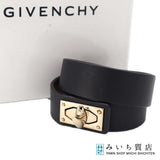 GIVENCHY ジバンシー シャークトゥース ブレスレット ブラック ゴールドカラー アクセサリー 箱有 H19408