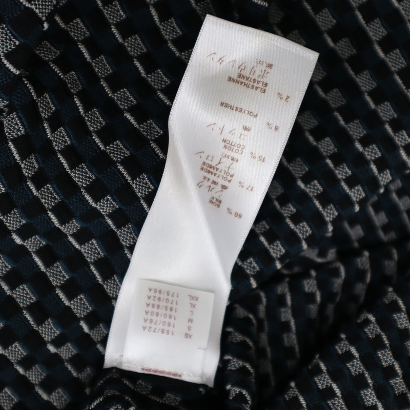 LOUIS VUITTON ルイヴィトン LV ノースリーブ ワンピース RW141W F5KD03OEK 総柄 ブラック×ブルー Mサイズ レディース M3882