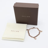 CELINE セリーヌ ブレス マカダム ラインストーン アクセサリー SV シルバー 約6.7g レディース 箱有 H14873