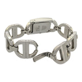 稼働 腕時計 Christian Dior ディオール D78-109 マリス クォーツ SS 黒色文字盤 替え黒革ベルト 2026.5月電池 H21254