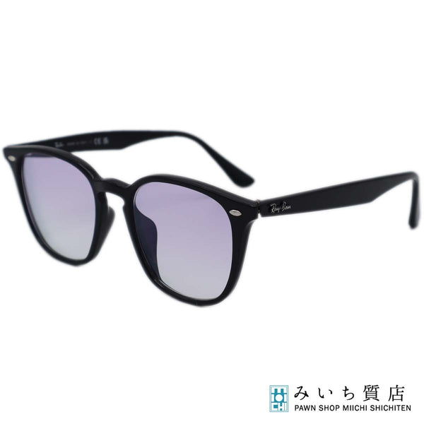 Ray Ban レイバン サングラス RB4528-F 601/19 52□20 150 1N ブラック 度無し ケース有 25k824-1