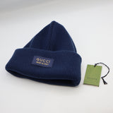 GUCCI グッチ 772562 4G200 ニットキャップ ニット帽 ビーニー Lサイズ ネイビー H22378