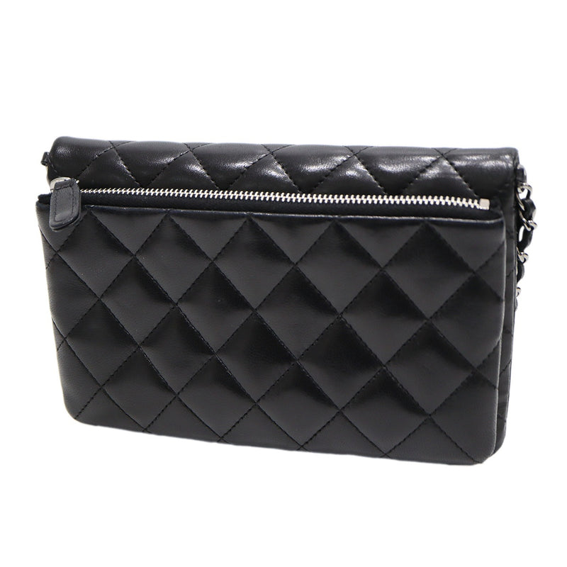 CHANEL シャネル ミニマトラッセ チェーンショルダーバッグ ラムスキン