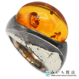 Lapponia ラポーニア リング 14号 琥珀 シルバー SV 925 約8.5g アクセサリー H11116-4