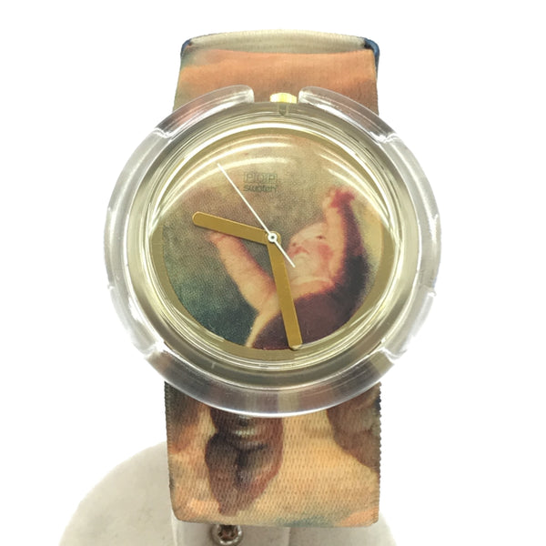 腕時計 稼働 Vivienne Westwood ヴィヴィアンウエストウッド SWATCH Putti PWK168 スウォッチ エンジェル クォーツ POP 2025.1 電池交換済 箱有 H12371