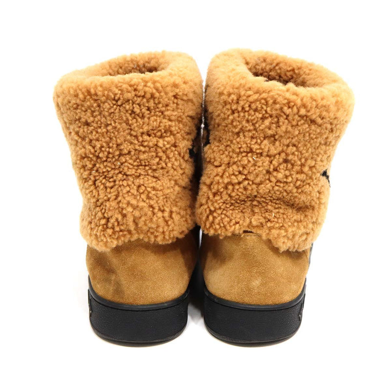 LOUIS VUITTON ルイヴィトン LV スノードロップライン ムートンブーツ  FA0270 サイズ38 25cm スエード k1260