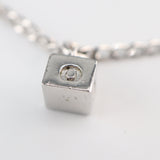 Christian Dior ディオール ブレスレット キューブ 4チャーム 約5.9g シルバーカラー アクセサリー 袋 M1509-3
