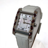 FENDI フェンディ クラシコ Mini Mosaic 7000L シェル文字盤 ストーンベゼル 2026.5電池交換済 H23040