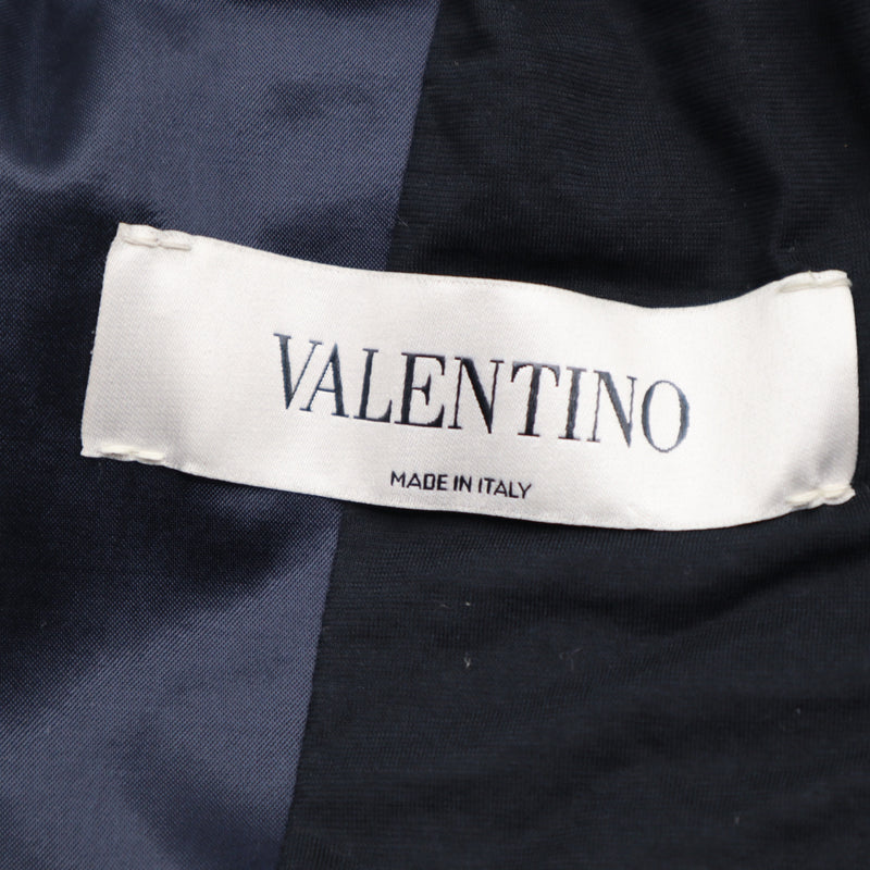 VALENTINO ヴァレンティノ ジャケット サイズ48 スタジャン キルティング 虎 ネイビー アウター 服 25s179-6