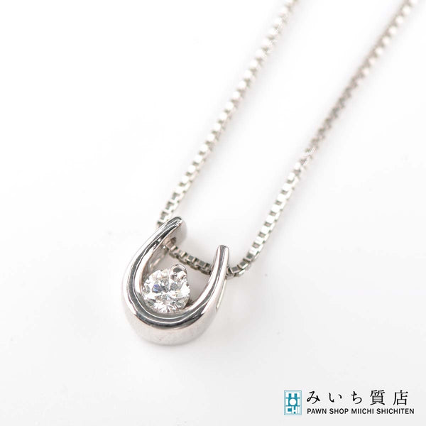ダイヤモンド ネックレス pt950 D0.05 約2.1ｇジュエリー アクセサリー 24k918-5