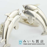 カフス GEORG JENSEN ジョージ ジェンセン イルカ ドルフィン SV 925 シルバー 129 mo5