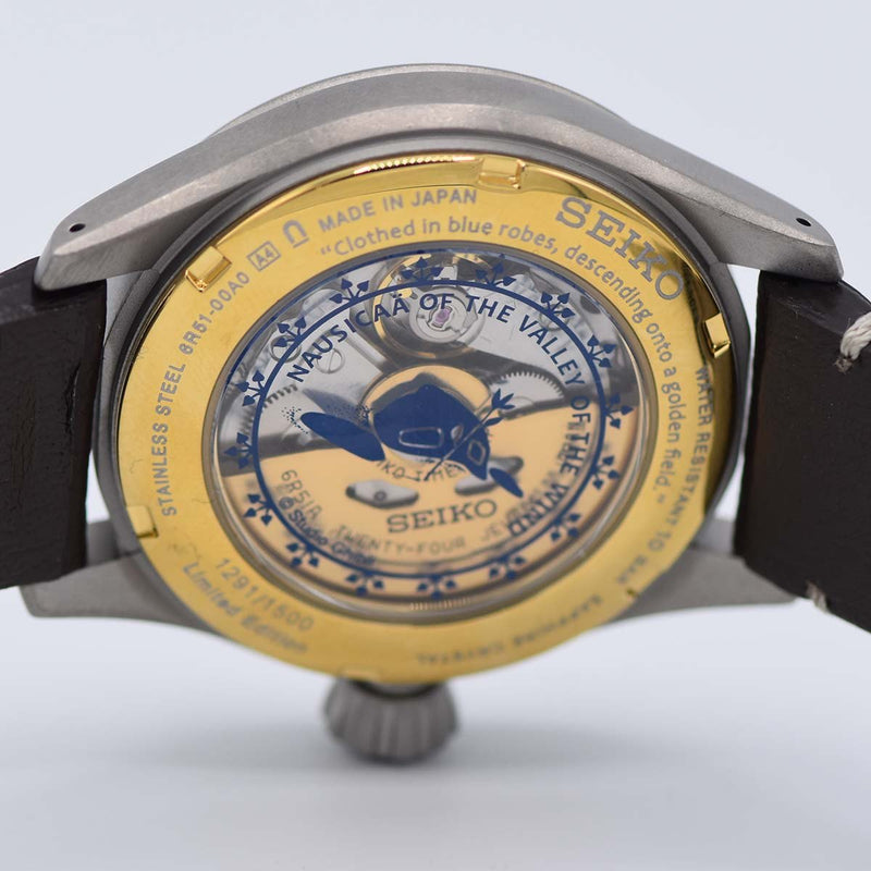 未使用 腕時計 稼働 SEIKO セイコー プレサージュ SARX119 6R51-00A0 自動巻き 1500本 スタジオジブリ 風の谷のナウシカ H12685