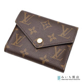 LOUIS VUITTON ルイヴィトン LV M62472 二つ折り財布 モノグラム ポルトフォイユヴィクトリーヌ ブラウン eco1500