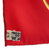 HERMES エルメス カレ90 Tigre Royal 王者の虎 タイガー ロイヤル ブラック×レッド系 シルク100 スカーフ 箱 k1348