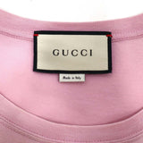 GUCCI グッチ Tシャツ パイナップル柄 ピンク Lサイズ オーバーサイズ レディース 25k1002-2