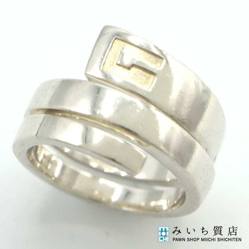 GUCCI グッチ リング Gロゴ スネーク 15号 シルバー925 約11.3g アクセサリー yo405