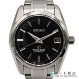 稼働 腕時計 SEIKO セイコーGS グランドセイコー メカニカル SBGR053 自動巻き 9S65-00B0 黒文字盤 箱保コマ取説 H24280