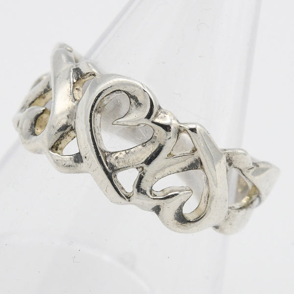 TIFFANY＆Co. ティファニー トリプル ラビングハート 指輪 リング 925 シルバー 約11.5号 約3.1g アクセサリー レディース H20664