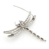 仕上済 TIFFANY&Co. ティファニー ブローチ ドラゴンフライ エンチャント ラージ Pt950 11.6g  ダイヤモンド サファイア 箱 M4197